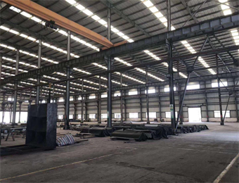 Metal frame building warehouse